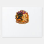 Cute Halloween Cat and Mummy Embroidery Patch Stic Sign