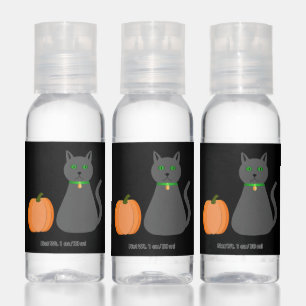 Cute Halloween Cat and Pumpkin Hand Sanitizer