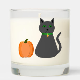 ]Cute Halloween Cat and Pumpkin Scented Candle