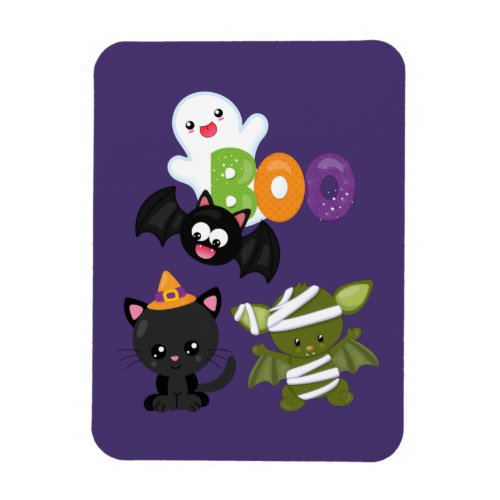 Cute Halloween Cat Bat Mummy  Ghost Magnet