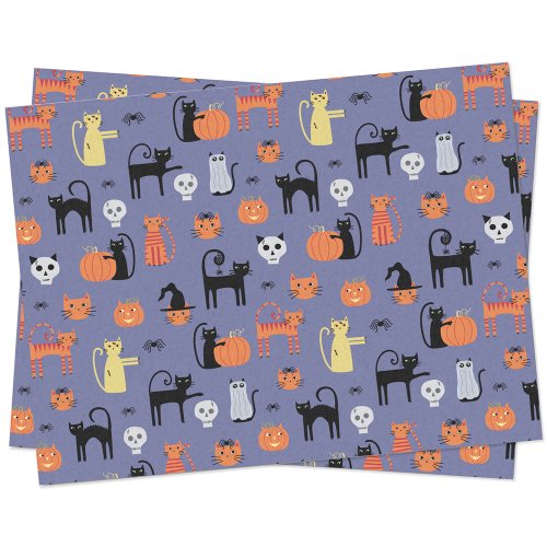 Cute Halloween Cat Spooky Tissue Paper