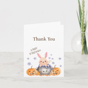 Cute Halloween Cauldron Baby is Brewing Shower Invitation