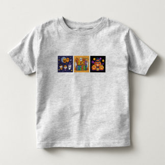 Cute Halloween Characters Vector Set Toddler T-shirt