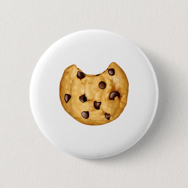 Cute Halloween Chocolate Chip Cookies Costumes Gif Button (Front)