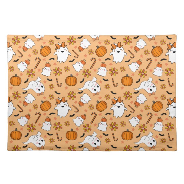 Cute Halloween Cloth Placemat (Front)
