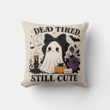 Cute Halloween Coquette Ghost with Bow