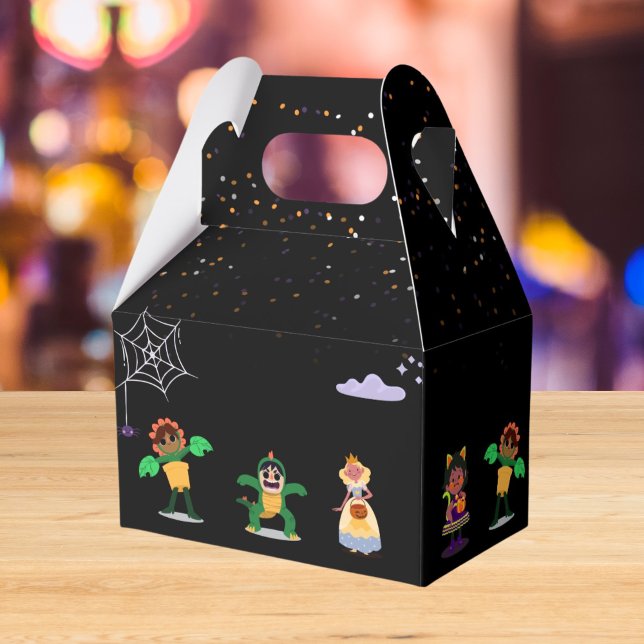 Cute Halloween Costume Modern Birthday Party  Favor Boxes (Creator Uploaded)