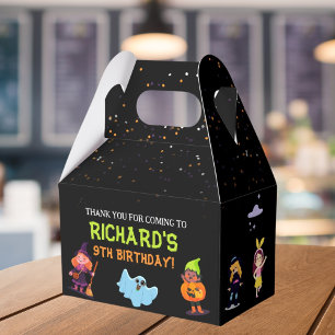 Cute Halloween Costume Modern Birthday Party  Favor Boxes
