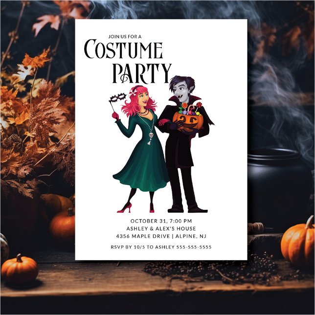 Cute Halloween Costume Party Invitation (Creator Uploaded)