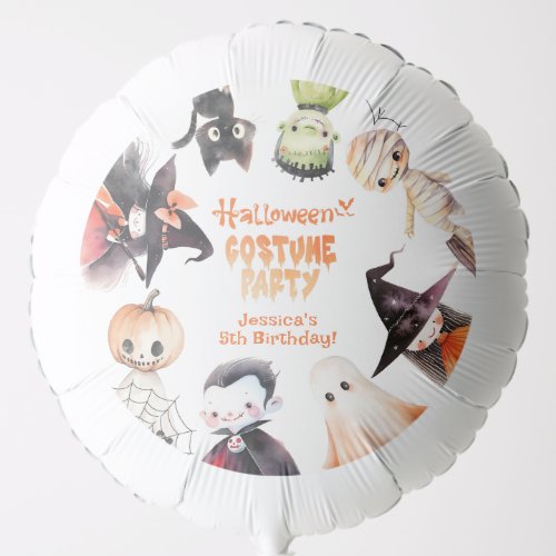 Cute Halloween Costume party monsters birthday Balloon