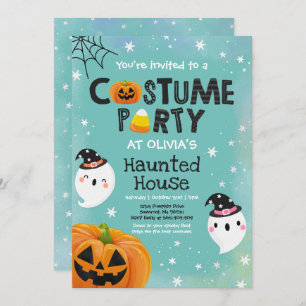 Cute Halloween Costume Party Spooktacular Invitation
