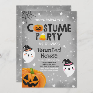 Cute Halloween Costume Party Spooktacular Invitation