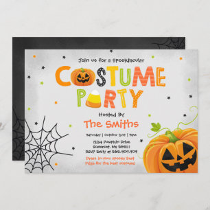 Cute Halloween Costume Party Spooktacular Invitation