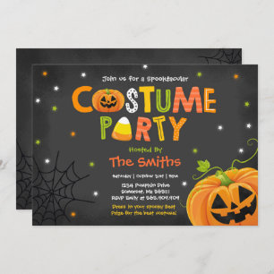 Cute Halloween Costume Party Spooktacular Invitation