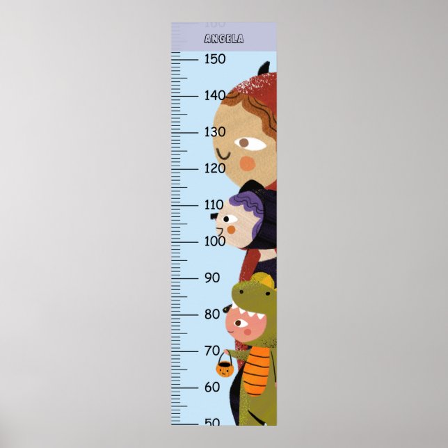 Cute Halloween Costumes Growth Chart (Front)