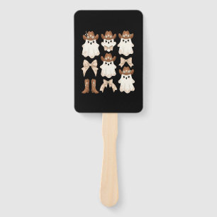 Cute Halloween Cowboy Ghost Hand Fan