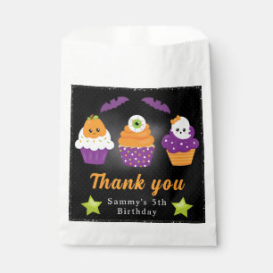 Cute Halloween Cupcakes Kids Birthday Favor Bag
