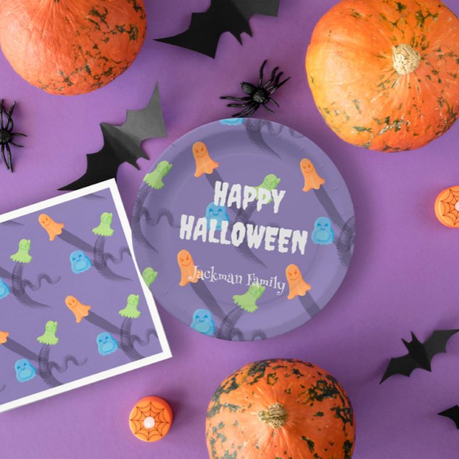 Cute Halloween customizable Paper Plates (Cute Halloween customizable Paper Plates
)