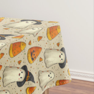 Cute Halloween Decoration Ghosts Tablecloth