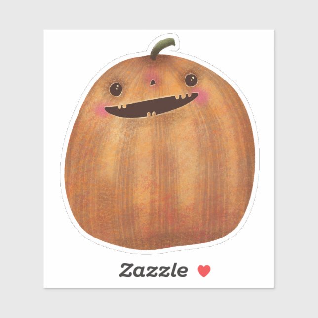 Cute Halloween Decoration Spooky Pumpkin Sticker (Sheet)