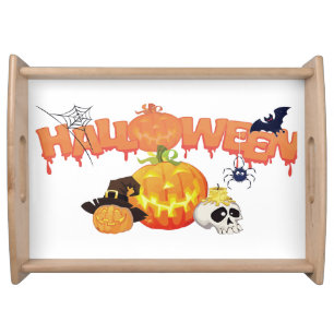 Cute Halloween Decorations Serving Tray