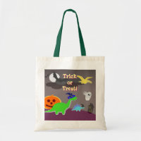 Cute Halloween Dinosaurs Trick or Treat Bag