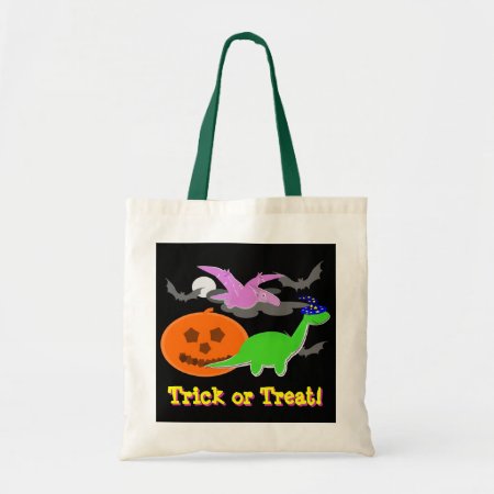 Cute Halloween Dinosaurs Trick Or Treat Candy Bag
