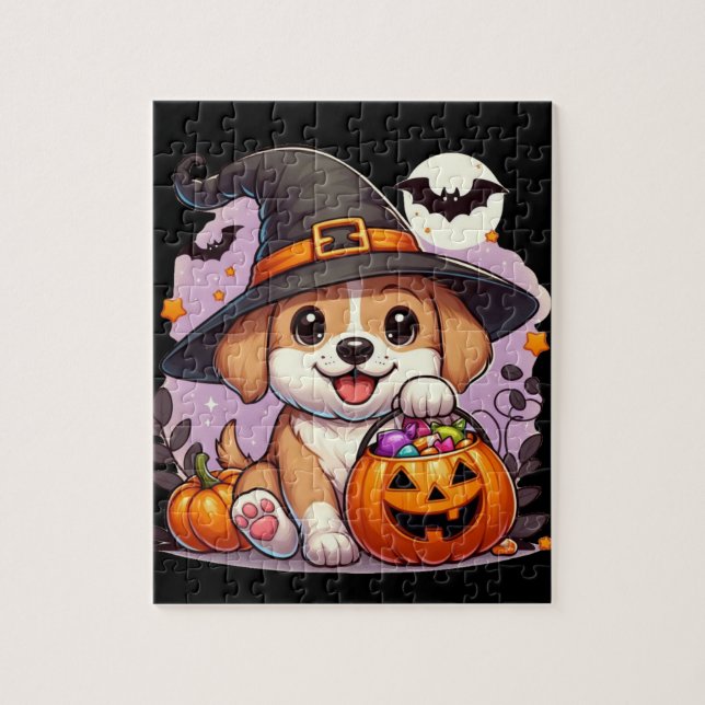 Cute Halloween dog/puppy Jigsaw Puzzle (Vertical)