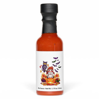 Cute Halloween Doll Owl Hot Sauces