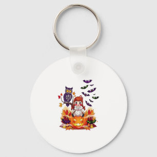 Cute Halloween Doll Owl Keychain