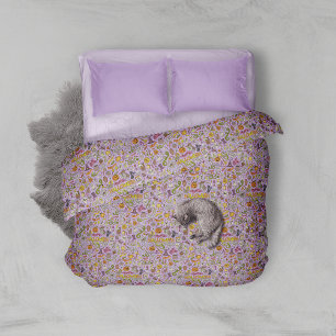 Cute Halloween Doodle Pattern Duvet Cover