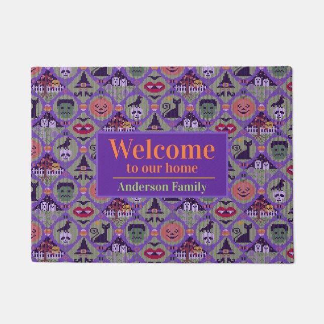 Cute Halloween Doormat (Front)