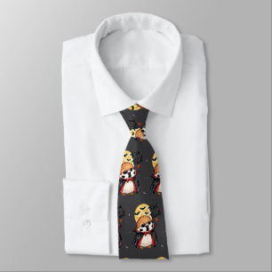 Cute Halloween Dracula Sparrow Chibi Manga Anime Neck Tie