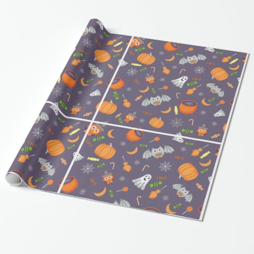Cute Halloween drawings  Wrapping Paper
