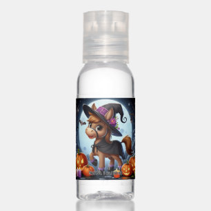 Cute Halloween/Fall horse, bat & pumpkins Hand Sanitizer