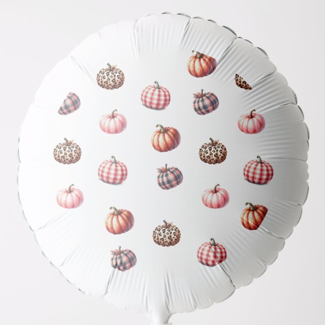 cute Halloween/Fall pumpkin pattern Balloon (Front)