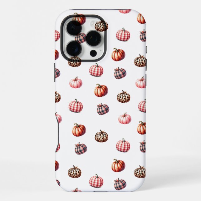 cute Halloween/Fall pumpkin pattern Iphone Case (Back)