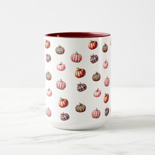 cute Halloween/Fall pumpkin pattern Mug (Center)