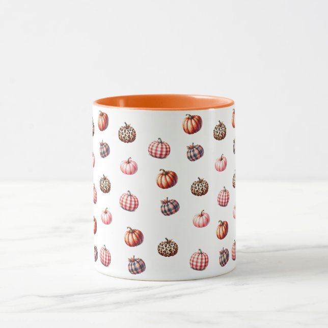 cute Halloween/Fall pumpkin pattern Mug (Center)