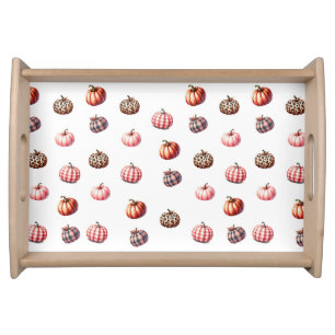 cute Halloween/Fall pumpkin pattern Serving Tray