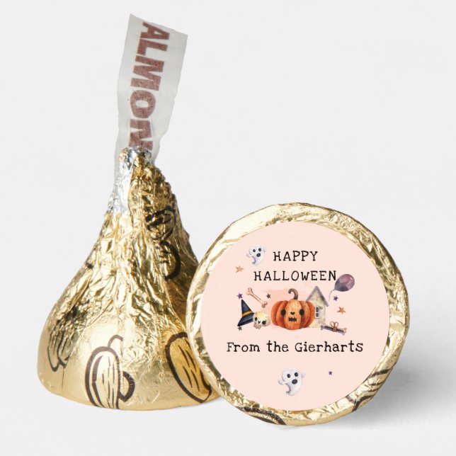 Cute Halloween Family Treats Custom Party Hershey®'s Kisses® (Front)
