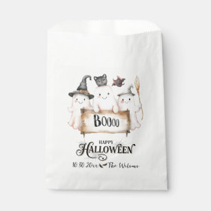 Cute Halloween Favor Bag with Pumpkins, Witch Hat
