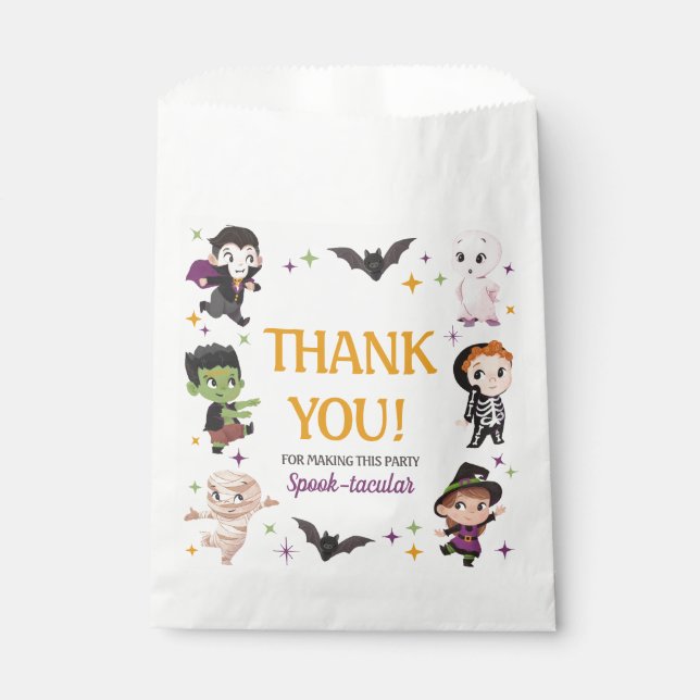Cute Halloween Favor Bags (Front)