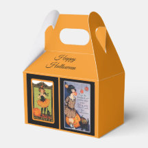 Cute Halloween Favor Box, Vintage Halloween