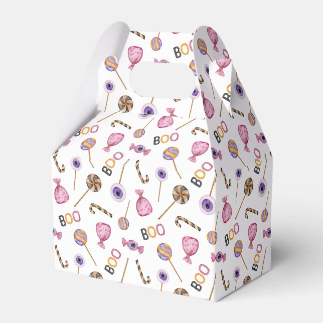 Cute Halloween Favor Boxes (Front Side)