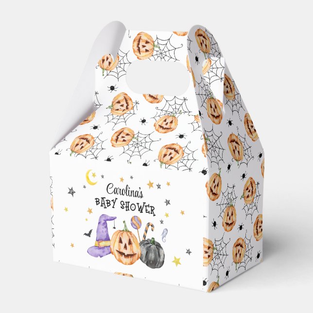 Cute Halloween Favor Boxes (Front Side)