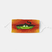 Cute Halloween Frog Adult Cloth Face Mask (Front, Folded)