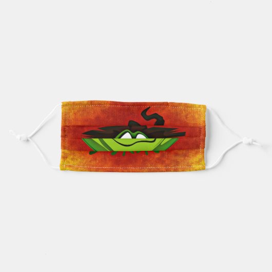Cute Halloween Frog Adult Cloth Face Mask (Front, Folded)