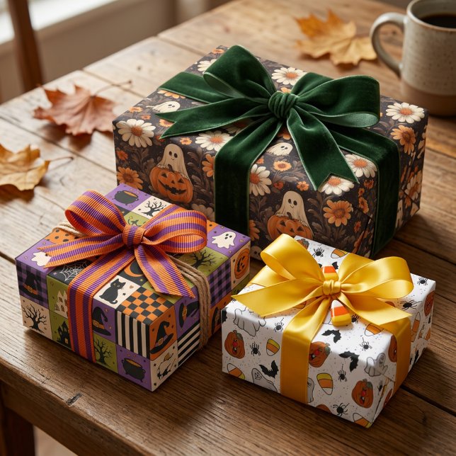 Cute Halloween Fun  Wrapping Paper Sheets (Creator Uploaded)