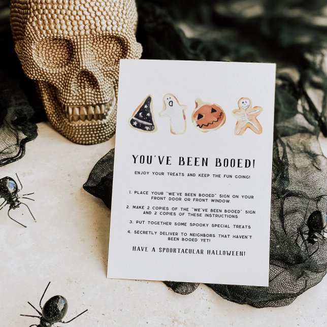 Cute Halloween Game Boo Neighbor Game Sign Invitation (Creator Uploaded)